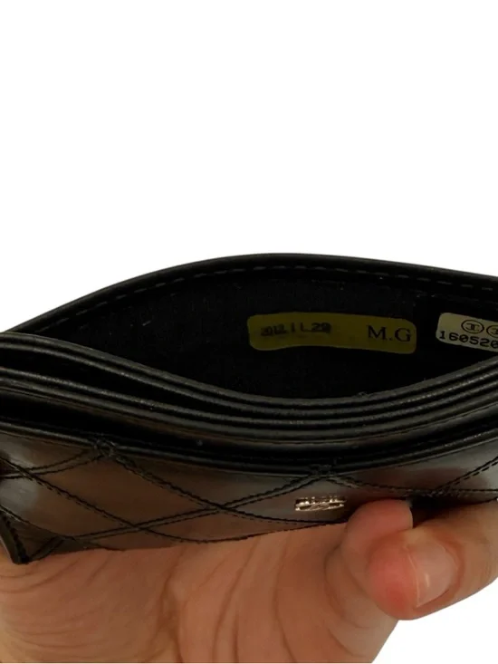 Chanel CC Quilted Lambskin Card Holder Black Silver Hardware - Picture 11 of 16